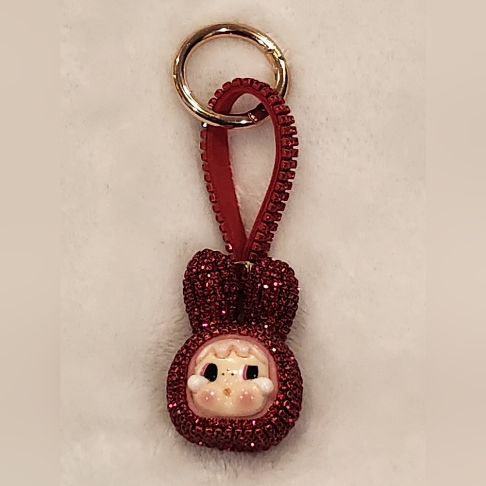 Crybaby Cute Red Bling Keychain Bag Charm